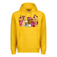 Lemon princess cartoon coffee cups Premium Hoodie - Zillion Design Studio