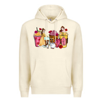 Sandshell princess cartoon coffee cups Premium Hoodie - Zillion Design Studio