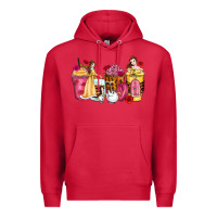 Cardinal princess cartoon coffee cups Premium Hoodie - Zillion Design Studio