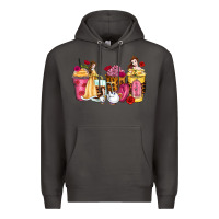 Smoke princess cartoon coffee cups Premium Hoodie - Zillion Design Studio