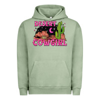 Pigment Oil Green desert cowgirl Urban Hoodie - Zillion Design Studio