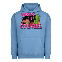 Pigment Pebble Blue desert cowgirl Urban Hoodie - Zillion Design Studio