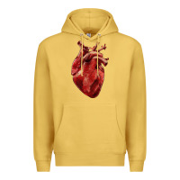 Antique Gold Anatomical heart Premium Hoodie - RanaPortraitStore