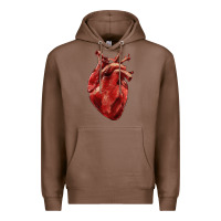 Chestnut Anatomical heart Premium Hoodie - RanaPortraitStore