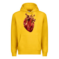 Lemon Anatomical heart Premium Hoodie - RanaPortraitStore