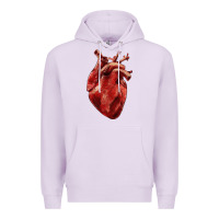 Lilac Anatomical heart Premium Hoodie - RanaPortraitStore