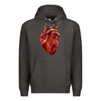 Smoke Anatomical heart Premium Hoodie - RanaPortraitStore