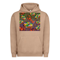 Pigment Burro Mardi gras king cake and crawfish Urban Hoodie - RanaPortraitStore