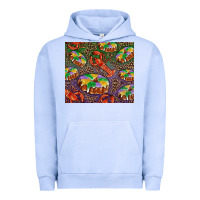 Pigment Grape Ice Mardi gras king cake and crawfish Urban Hoodie - RanaPortraitStore