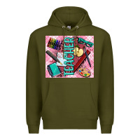 Army Green teacher Premium Hoodie - AdoDesignShop