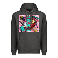 Charcoal Heather teacher Premium Hoodie - AdoDesignShop