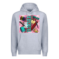 Heather Grey teacher Premium Hoodie - AdoDesignShop