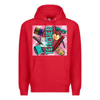Red teacher Premium Hoodie - AdoDesignShop