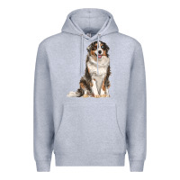 Heather Grey Australian shepherd Premium Hoodie - RanaPortraitStore