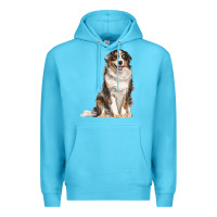 Ocean Blue Australian shepherd Premium Hoodie - RanaPortraitStore
