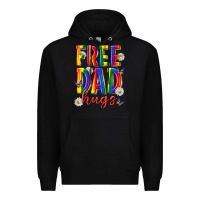 Black free dad hugs Premium Hoodie - texasbilliewilder