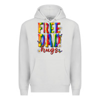 Dove Grey free dad hugs Premium Hoodie - texasbilliewilder