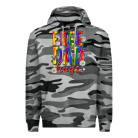 Slate Camo free dad hugs Premium Hoodie - texasbilliewilder