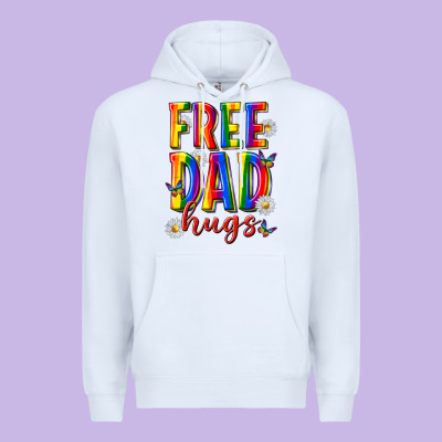 Free Dad Hugs Premium Hoodie Designed By Texasbilliewilder