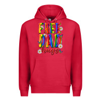 Cardinal free dad hugs Premium Hoodie - texasbilliewilder