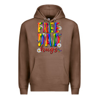 Chestnut free dad hugs Premium Hoodie - texasbilliewilder
