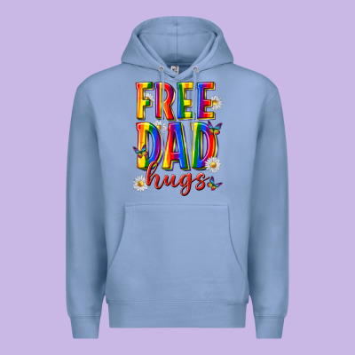 Free Dad Hugs Premium Hoodie Designed By Texasbilliewilder