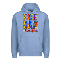 Colony Blue free dad hugs Premium Hoodie - texasbilliewilder