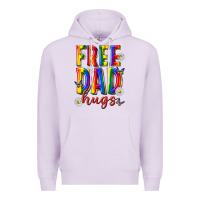 Lilac free dad hugs Premium Hoodie - texasbilliewilder