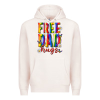 Pale Pink free dad hugs Premium Hoodie - texasbilliewilder
