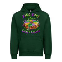 Forest Green mardi gras king cake calories don't count Urban Hoodie - RanaPortraitStore