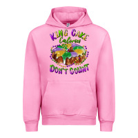 Fuchsia Pink mardi gras king cake calories don't count Urban Hoodie - RanaPortraitStore