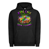 Pigment Black mardi gras king cake calories don't count Urban Hoodie - RanaPortraitStore