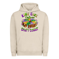 Pigment French Oak mardi gras king cake calories don't count Urban Hoodie - RanaPortraitStore