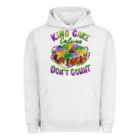 Pigment Lunar Rock mardi gras king cake calories don't count Urban Hoodie - RanaPortraitStore