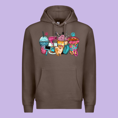 Pet Groomer Coffee Cups Premium Hoodie Designed By Zillion Design Studio