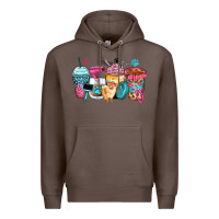 Coffee pet groomer coffee cups Premium Hoodie - Zillion Design Studio