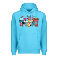 Ocean Blue pet groomer coffee cups Premium Hoodie - Zillion Design Studio