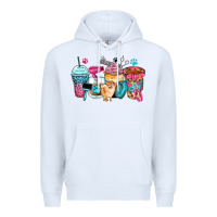 White pet groomer coffee cups Premium Hoodie - Zillion Design Studio