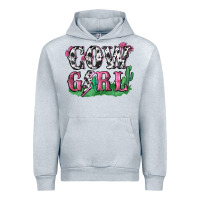 Heather Grey cowgirl lightning bolt Urban Hoodie - Zillion Design Studio