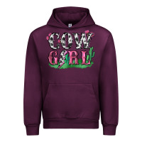 Mauve Wine cowgirl lightning bolt Urban Hoodie - Zillion Design Studio
