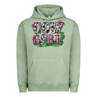 Pigment Oil Green cowgirl lightning bolt Urban Hoodie - Zillion Design Studio