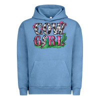 Pigment Pebble Blue cowgirl lightning bolt Urban Hoodie - Zillion Design Studio