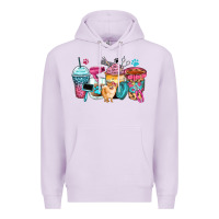Lilac pet groomer coffee cups Premium Hoodie - Zillion Design Studio