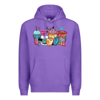 Purple pet groomer coffee cups Premium Hoodie - Zillion Design Studio