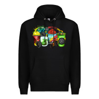 Black monster truck coffee cups Premium Hoodie - Zillion Design Studio