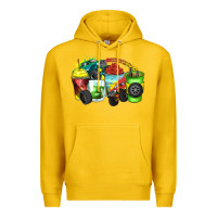Lemon monster truck coffee cups Premium Hoodie - Zillion Design Studio