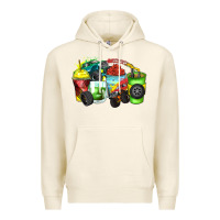 Tofu monster truck coffee cups Premium Hoodie - Zillion Design Studio
