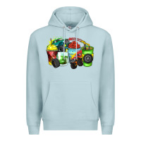 Blue Mist monster truck coffee cups Premium Hoodie - Zillion Design Studio