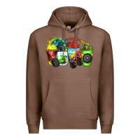 Chestnut monster truck coffee cups Premium Hoodie - Zillion Design Studio