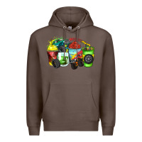 Coffee monster truck coffee cups Premium Hoodie - Zillion Design Studio